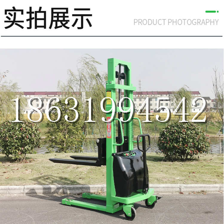 乾安县电动叉车堆高车液压铲车电瓶1吨2吨站驾步行式小型全自动叉车